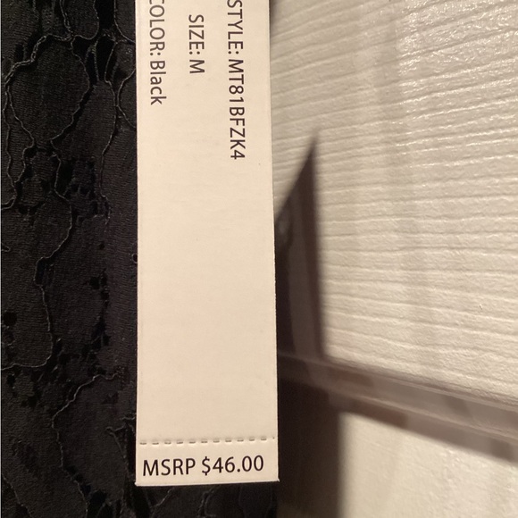 NWT Zac & Rachel Black Lace Top - Picture 7 of 7